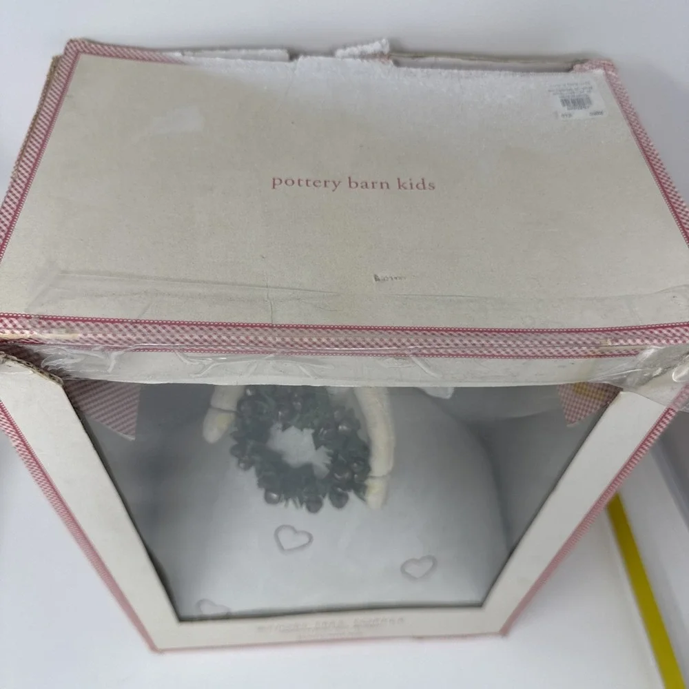 Pottery Barn Kids Holiday Angel Tree Topper With Bells, Hearts, Wreath Christmas